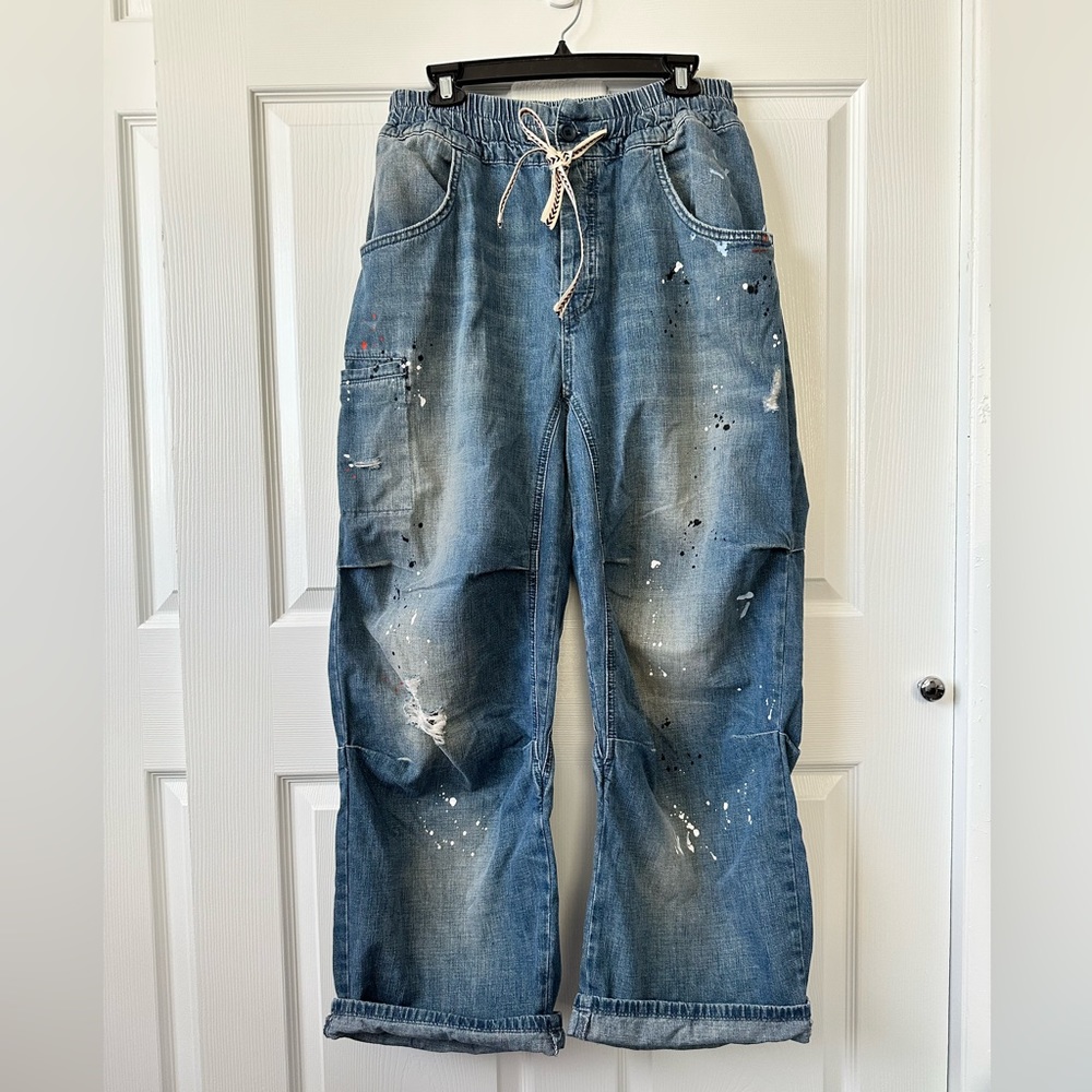 Free People We The Free Modern Love Pull-On Jean Size Large